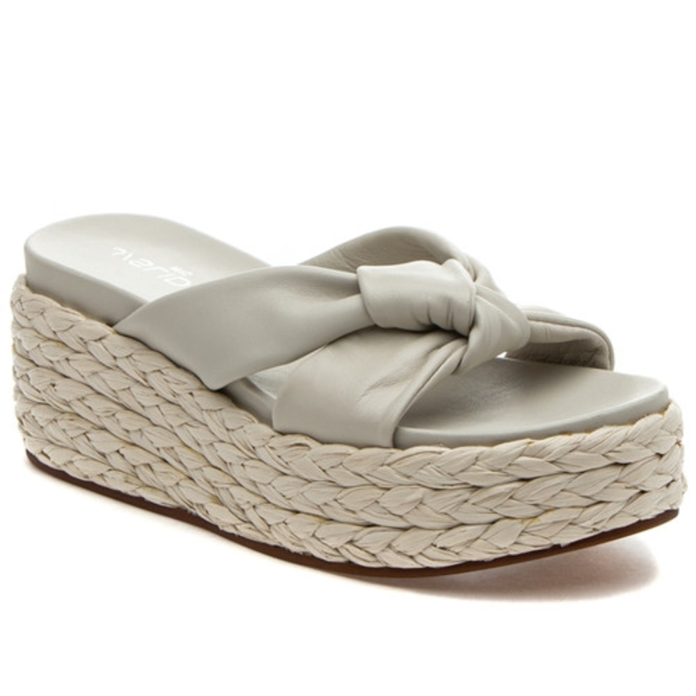 J Slides Quail Bone Leather Slides Sandals NIB
